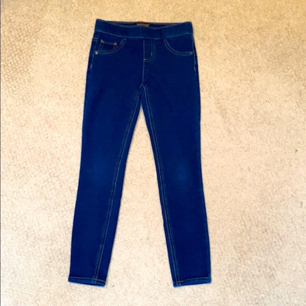 Justice Girls Mid Rise Leggings, Size 10